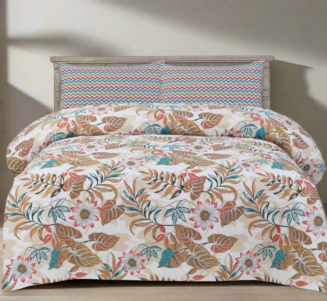 COTTON PRINTED BED SHEET SET