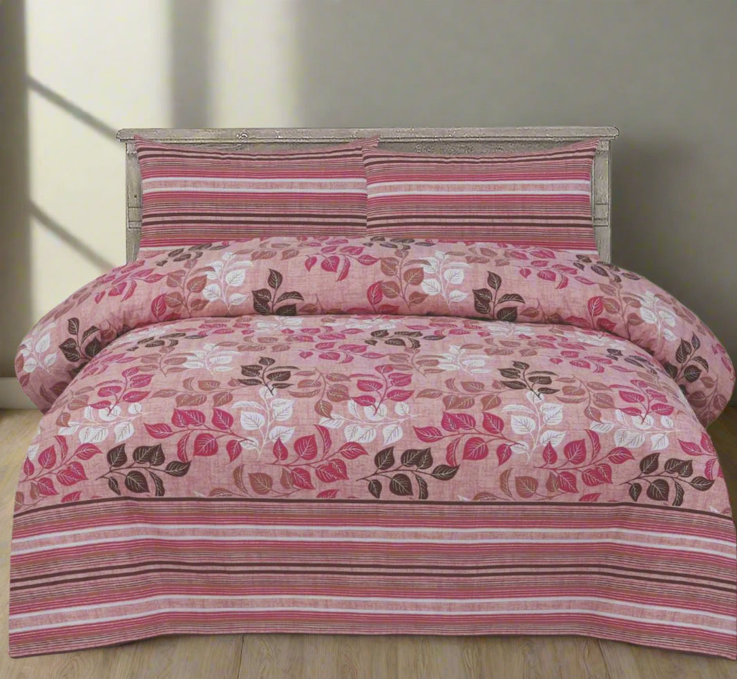 COTTON PRINTED BED SHEET SET