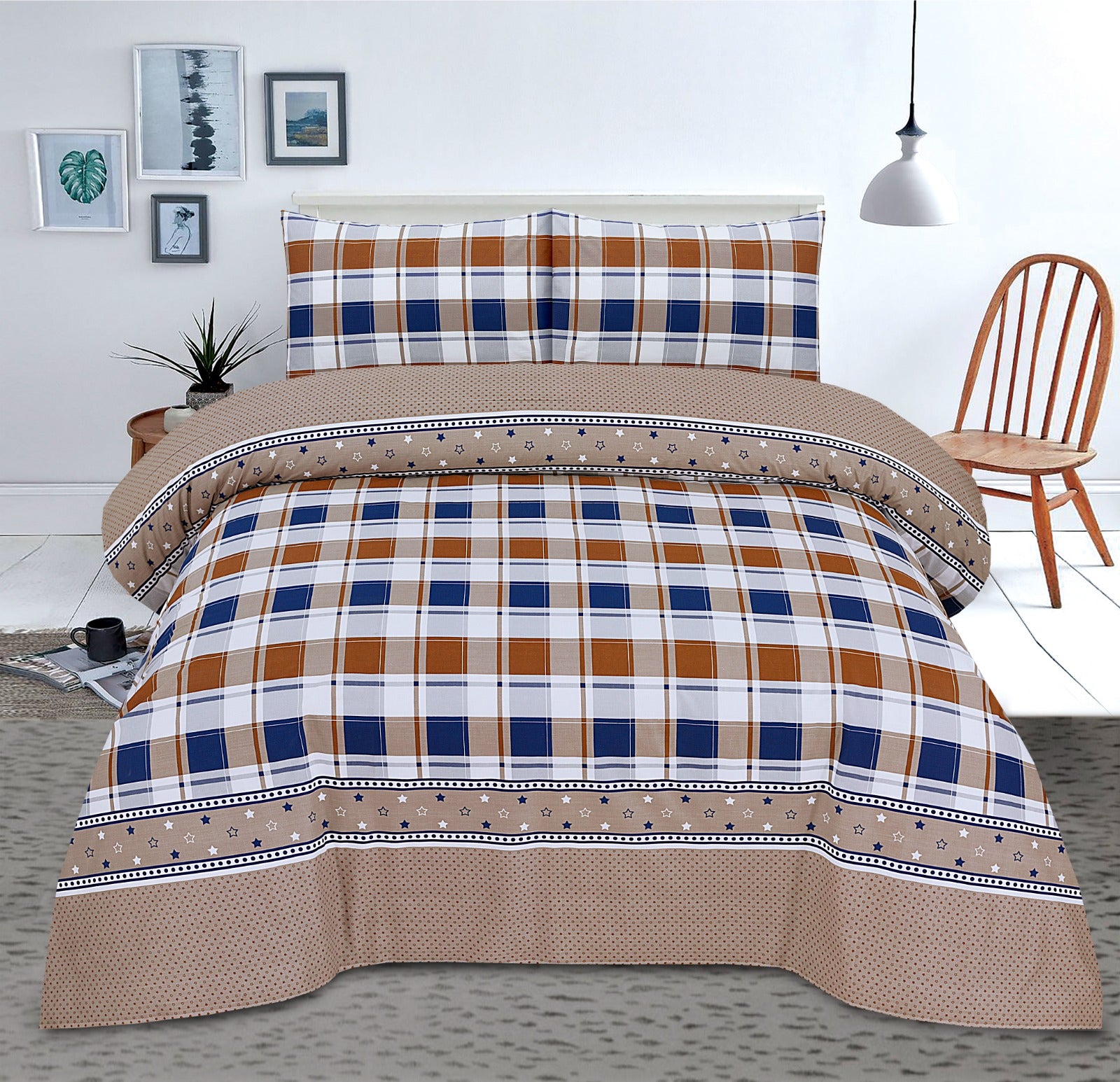 COTTON PRINTED BED SHEET SET