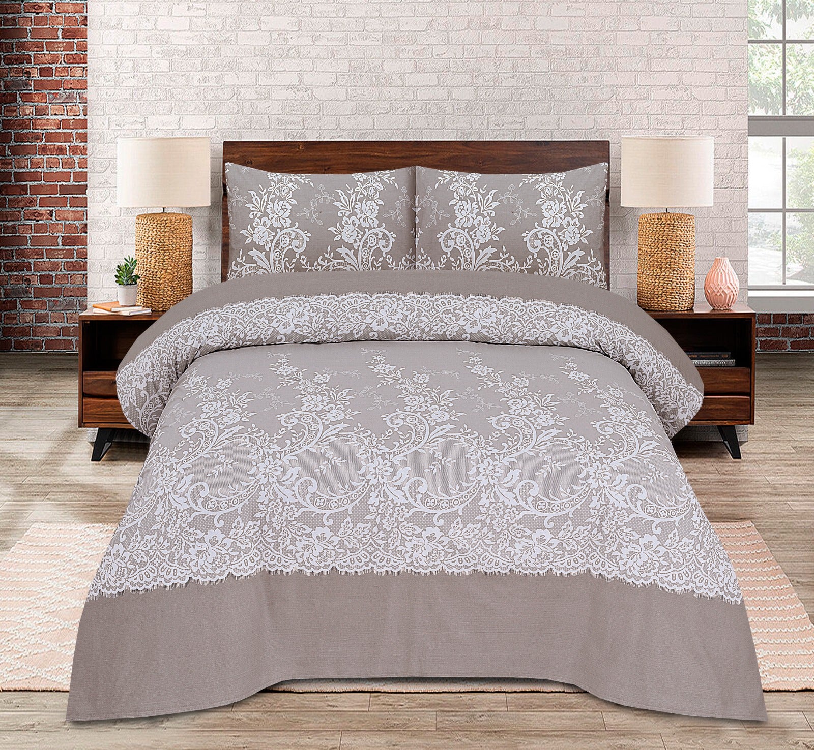 COTTON PRINTED BED SHEET SET