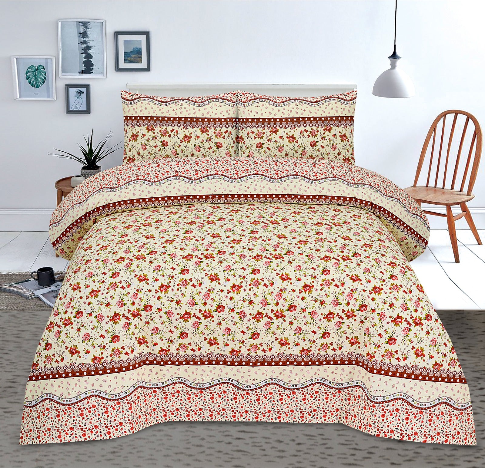 COTTON PRINTED BED SHEET SET
