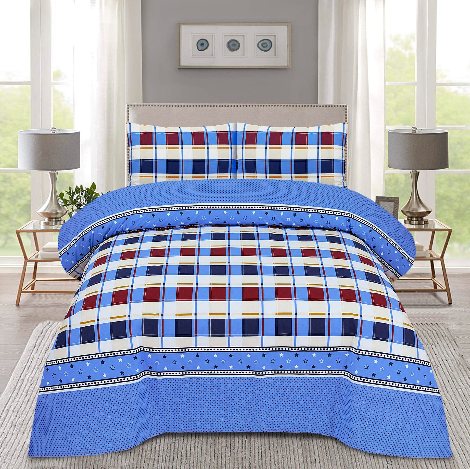 COTTON PRINTED BED SHEET SET
